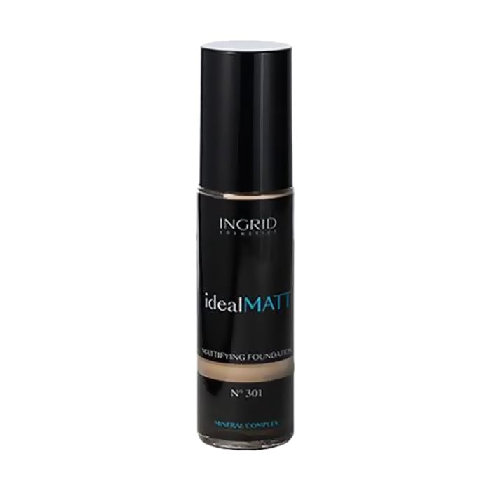 Тональный крем для обличчя Ingrid Cosmetics Ideal Matt Mattifying Foundation, 301 Buff, 30 мл
